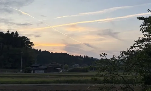 夕日